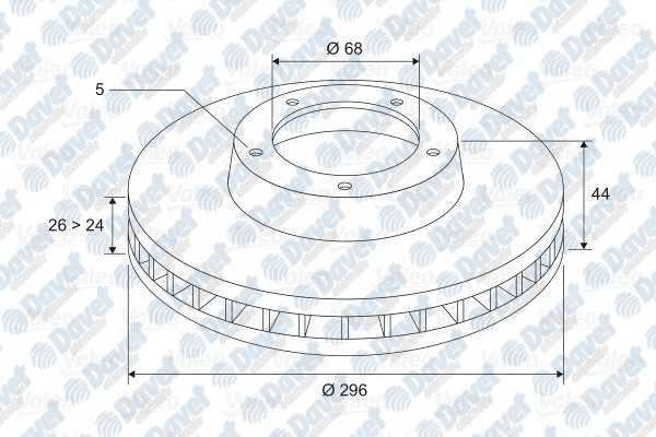 VALEO 197317 On Fren Disk Aynasi Havali 296mm Qashqai 1.5dci 07- Adet